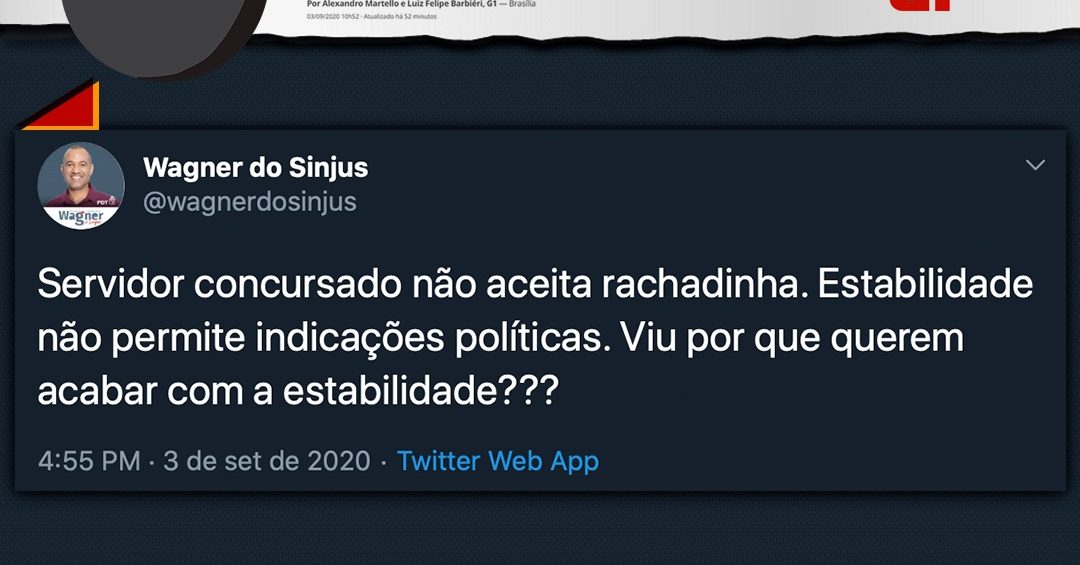 Em defesa da estabilidade. Post publicado pelo pré-candidato a vereador em BH Wagner do Sinjus (Wagner Ferreira)